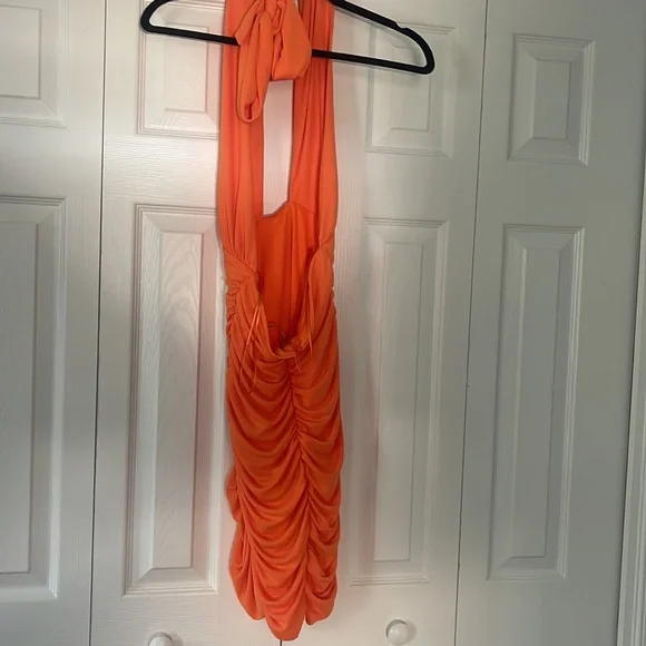 Mini orange dress - Picture 2 of 3